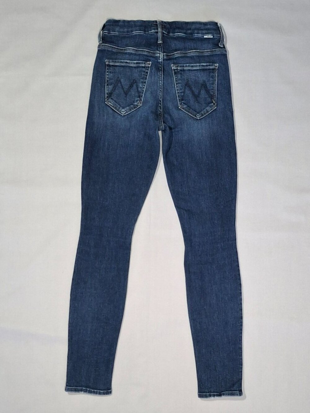 MOTHER High Waisted Looker Jeans 24 Medium Wash Blue USA - Picture 3 of 15